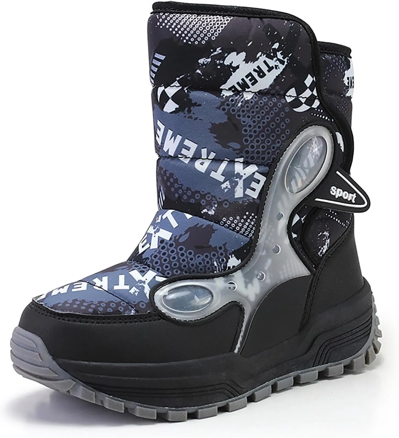 Boys Snow Shoes Outdoor Warm Comfortable Non Slip Mid Calf Padded Small Big Kids Winter Shoes Girl's Riding Boots