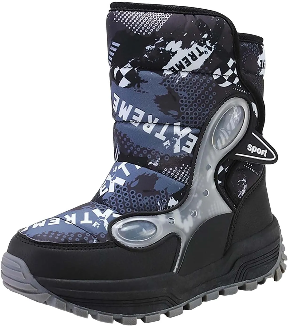 Boys Snow Shoes Outdoor Warm Comfortable Non Slip Mid Calf Padded Small Big Kids Winter Shoes Girl's Riding Boots