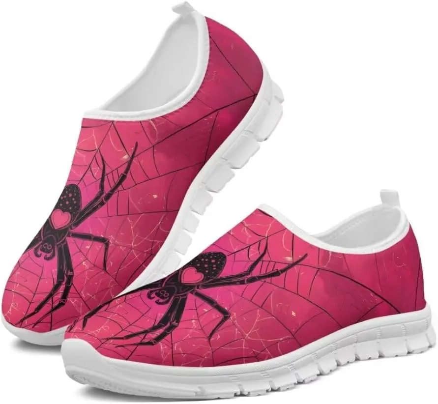 Jeiento Womens Halloween Shoes Slip-On Loafers Comfy Play Fashion Sneaker Travel Walking Flat Shoes Slip-On Party Shoes for Teenager Girls