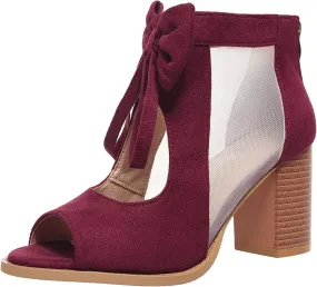 Ladmiple Chunky Heels For Women Dressy Sandals Open Toe Ankle Strap Comfortable Party Dress Wedding Pumps Shoes Block Heels
