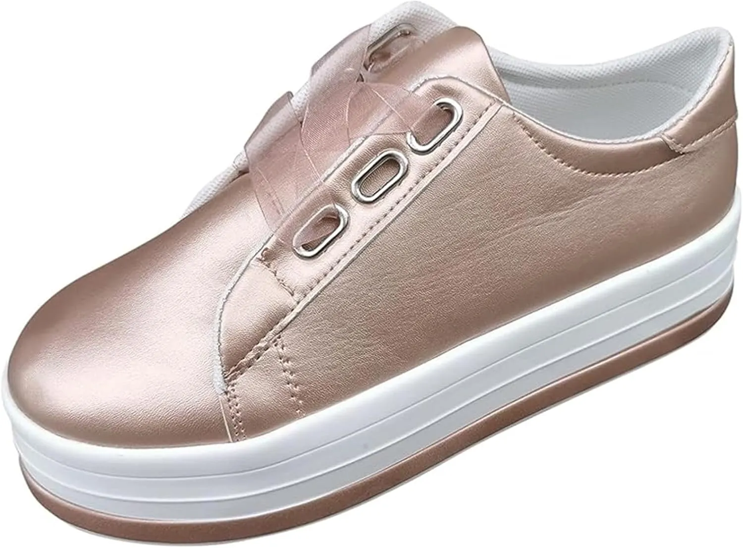 Lausiuoe Shoes for Women Dressy Comfortable Leather Shoes Low Cut Slip On Sneaker Casual Walking Classic Fashion Flat Loafers