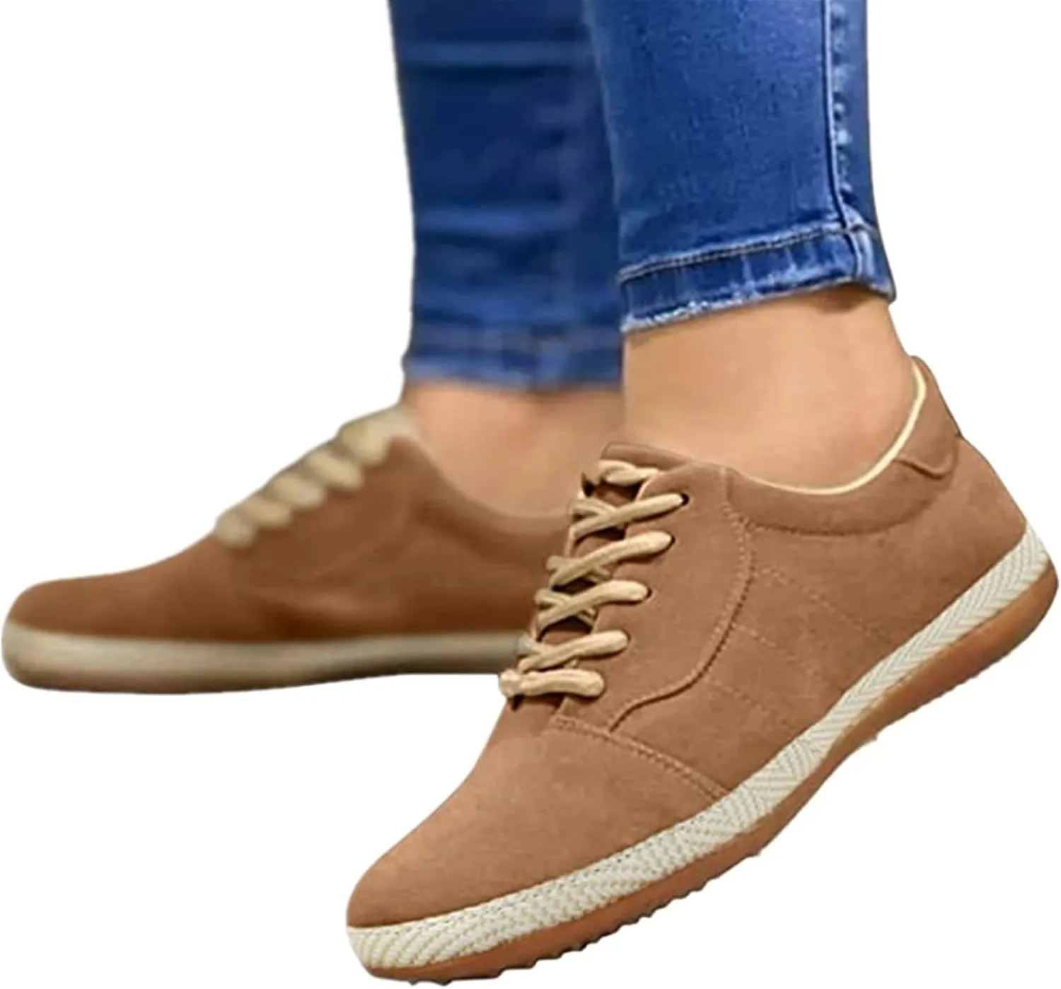 Lausiuoe Shoes For Women Dressy Flats Canvas Loafers Low Top Fashion Comfortable Classic Casual Soft Walking Slip On Sneakers