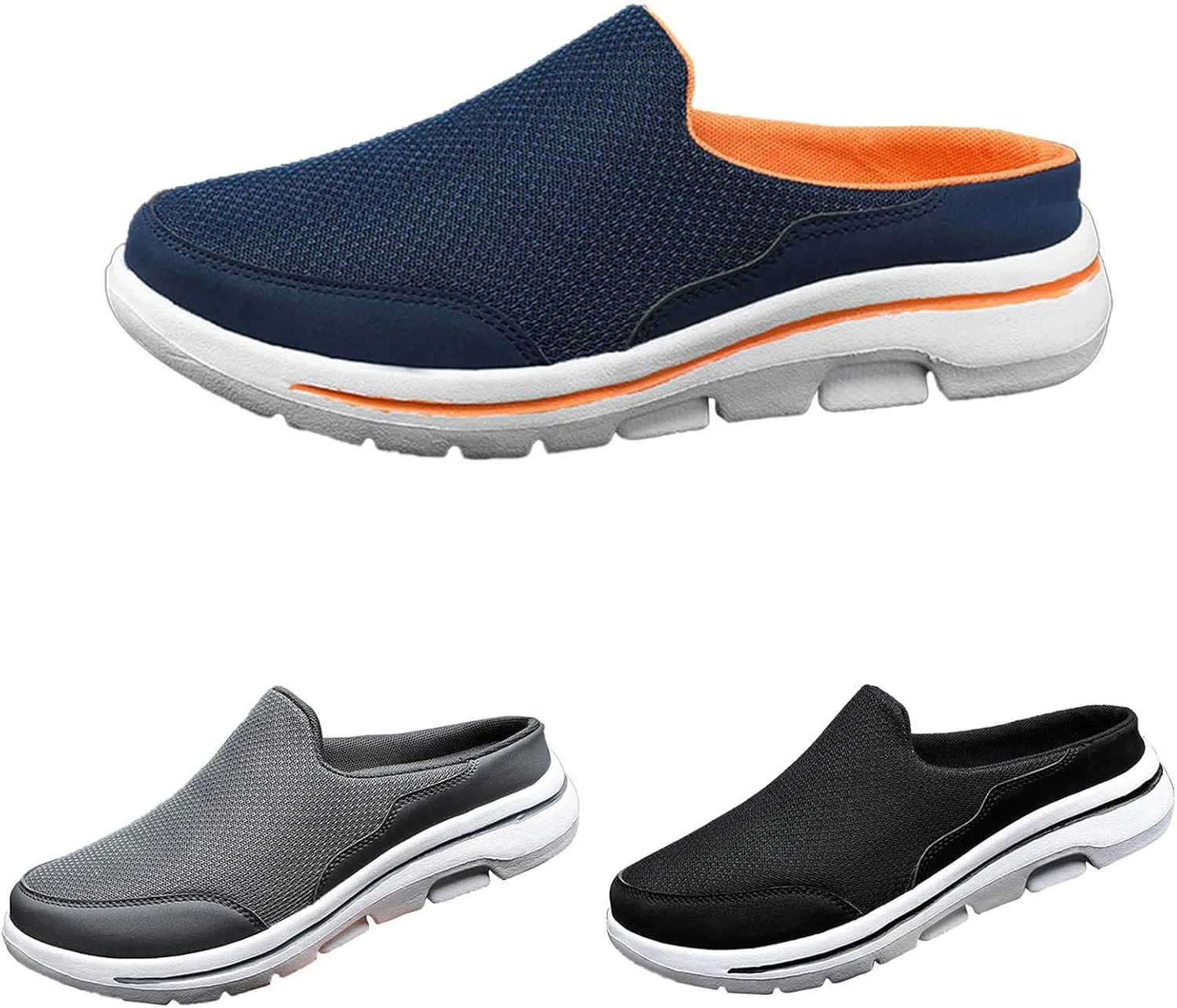 Men's Non Slip Barefoot Minimalist Shoes Lightweight Sport Gym Jogging Walking Sneaker Convenient Slip on Shoes