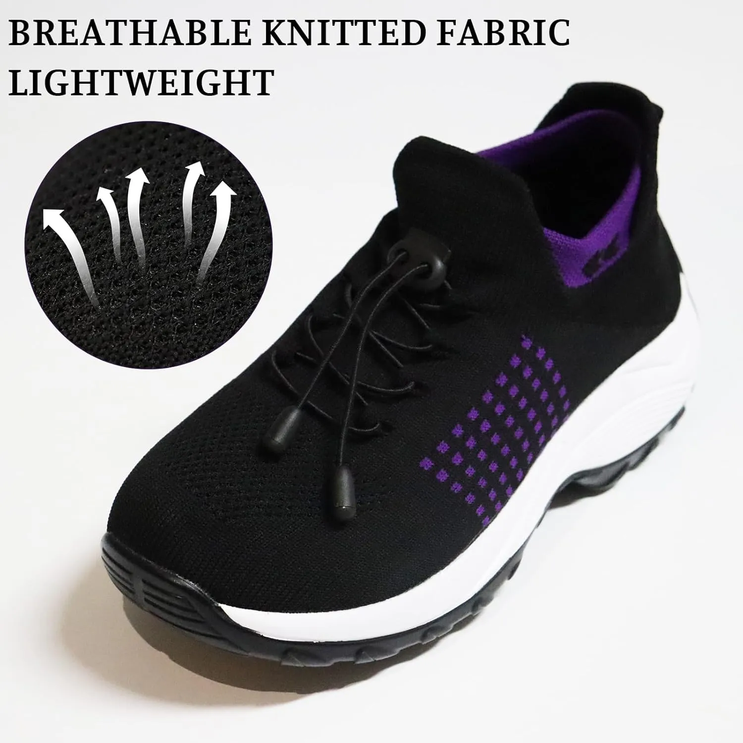Orthopedic Shoes for Women Men Adjustable Elastic Strap Breathable Sneakers,Lightweight Non Slip Air Cushion Running Walking Sneakers,Outdoor Athletic Waterproof Soles Shoes with Arch Support