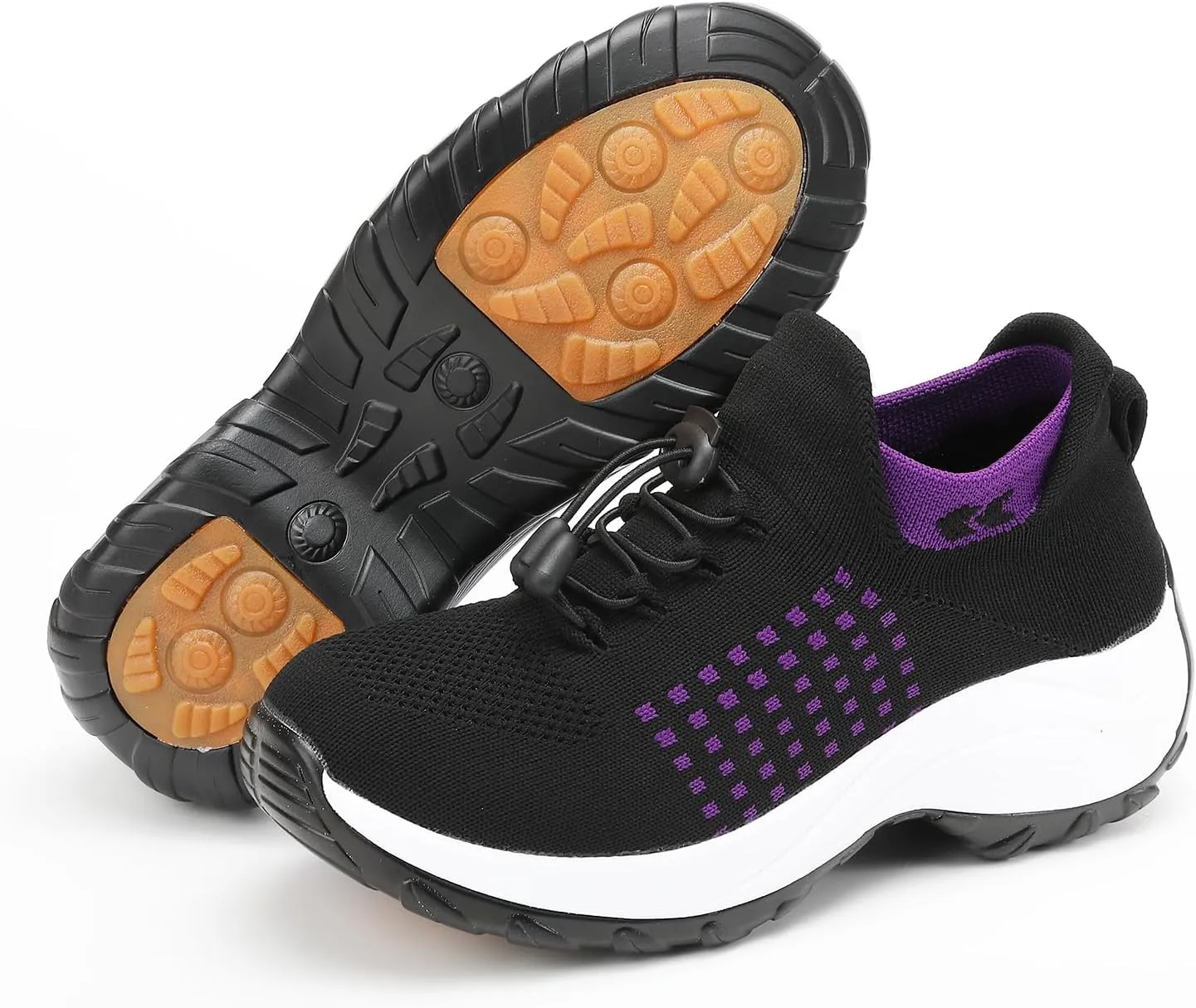 Orthopedic Shoes for Women Men Adjustable Elastic Strap Breathable Sneakers,Lightweight Non Slip Air Cushion Running Walking Sneakers,Outdoor Athletic Waterproof Soles Shoes with Arch Support