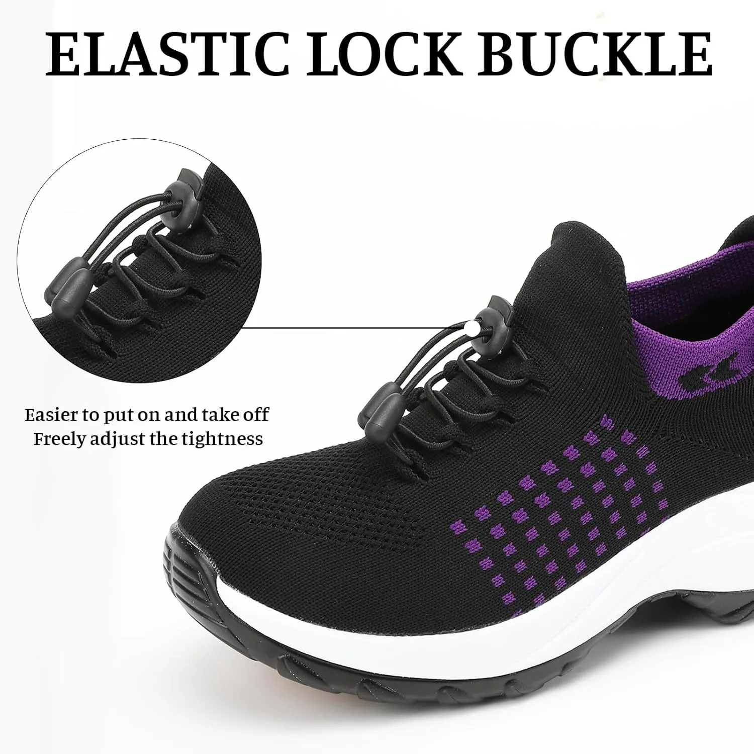 Orthopedic Shoes for Women Men Adjustable Elastic Strap Breathable Sneakers,Lightweight Non Slip Air Cushion Running Walking Sneakers,Outdoor Athletic Waterproof Soles Shoes with Arch Support