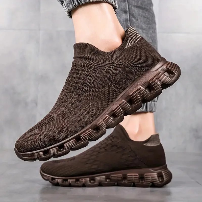 Rutschfeste, weiche Sohle Atmungsaktiver Slip-on-Trainer