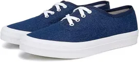 Santimon Men's Classic Canvas Low-Top Sneakers, Blue Dress Casual Shoes, Comfortable Fashion Sneakers for Men