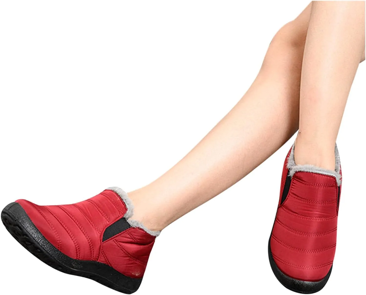 Snow Boots for Teen Girls Waterproof Winter Boots Insulated Warm Boots Fur Lined Short Ankle Booties Work Boots for Men