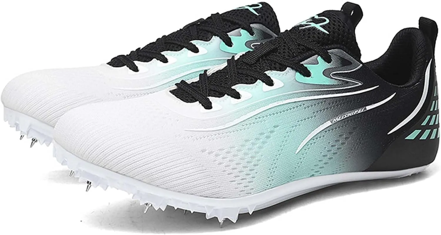 Spikes Track & Field Shoes for Mens Breathable Racing Jumping Sprint Sneakers Kids Boys Girls Youth Running Training Shoes