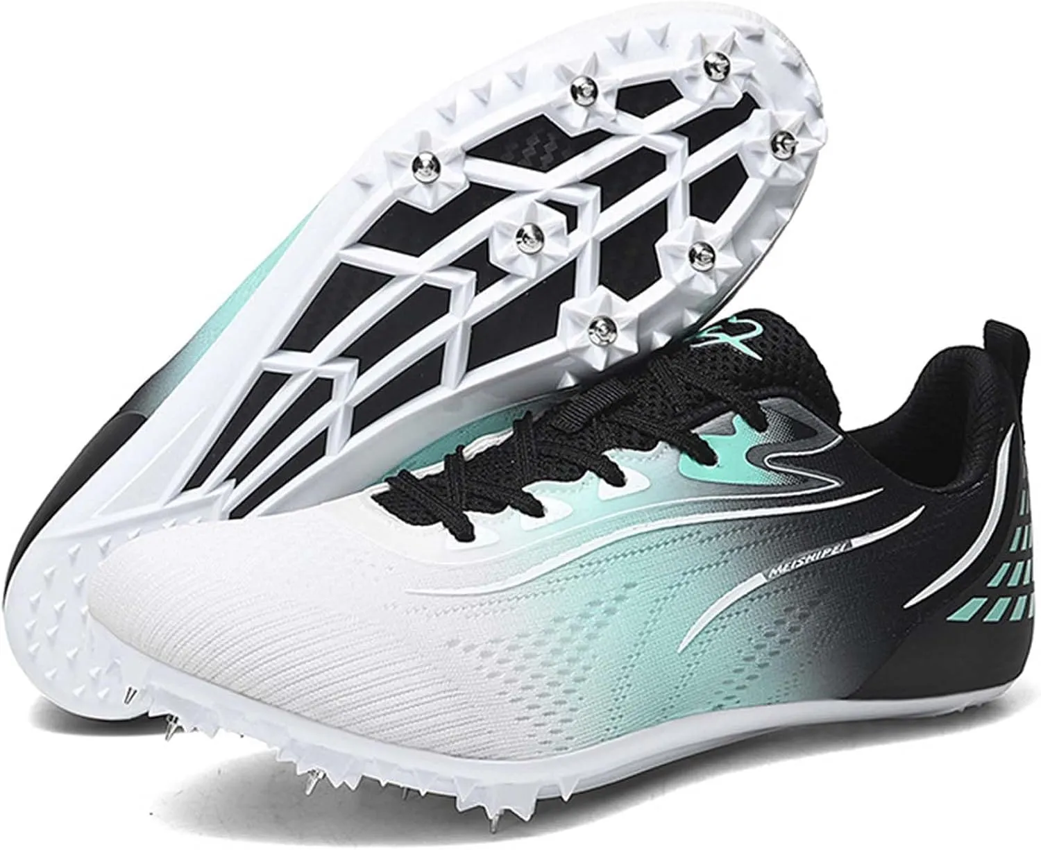 Spikes Track & Field Shoes for Mens Breathable Racing Jumping Sprint Sneakers Kids Boys Girls Youth Running Training Shoes