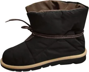 Water Proof Insulated Boots for Women Flat Bottom Non Slip Snow Boots Lace Up Winter Boots Rain and Snow Boots