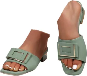 Women's Boho Casual Flat Sandals 2025 Comfortable Fashion Beach Open Toe Summer Slip On Daily Shoes Dress Block Heel Dress Sandals for Outdoor Wedding