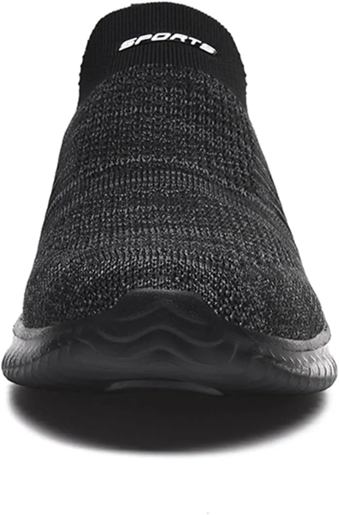 Womens Non Slip Work Shoes Slip On Water Resistant Mens Dress Shoes Arch Support Men's Casual Shoes Platform Sneakers Black Tennis Shoe Loafers Casual Slip On