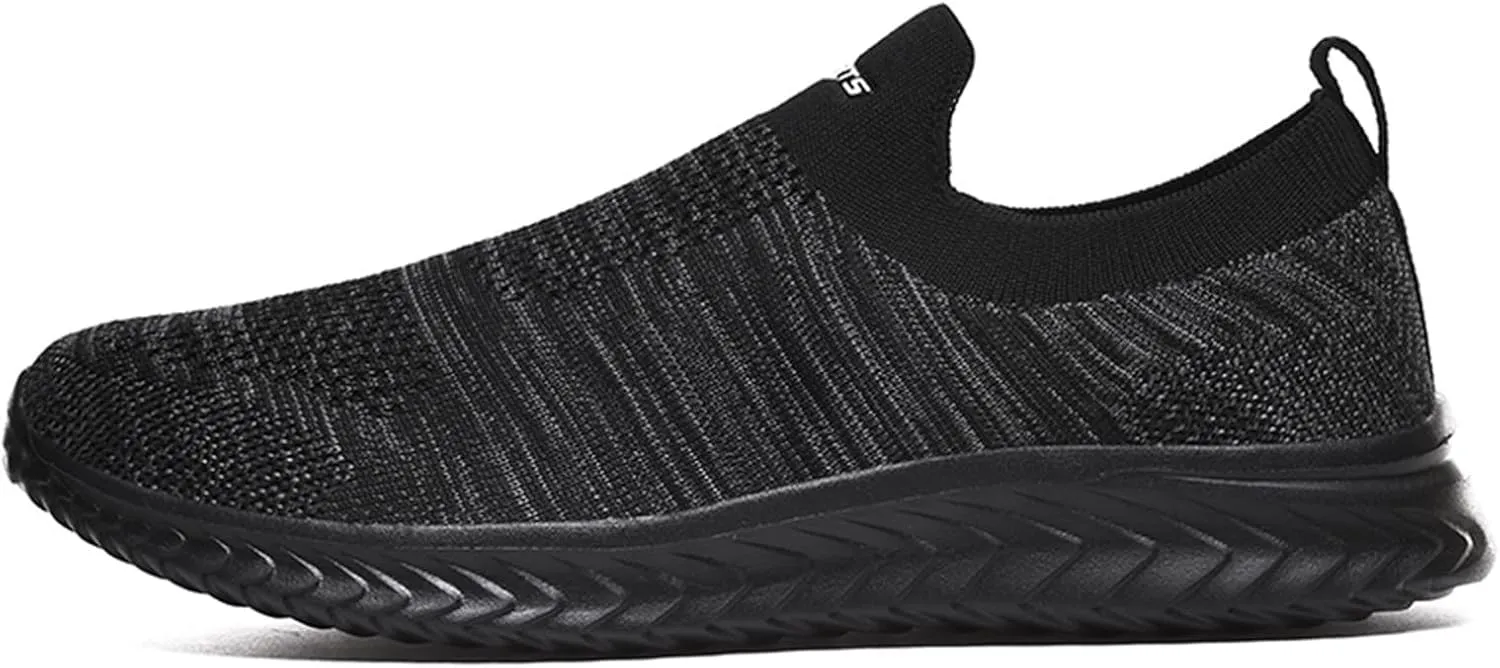 Womens Non Slip Work Shoes Slip On Water Resistant Mens Dress Shoes Arch Support Men's Casual Shoes Platform Sneakers Black Tennis Shoe Loafers Casual Slip On